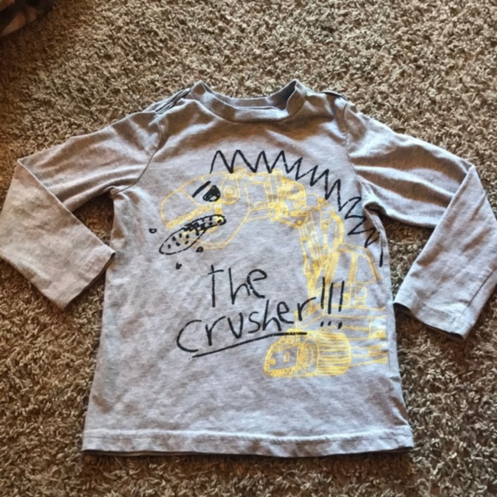 Okie Dokie Gray Long Sleeve Boys Shirt